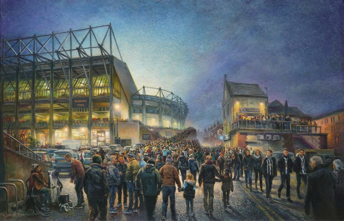 St. James' Park Night Match from the Strawberry — Graham Twyford